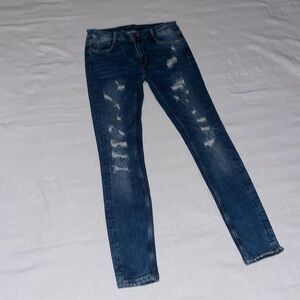 ZARA Trafaluc Denim Makers Ripped Jeans size 6